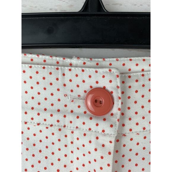 Rose Rose style 205-9176 Ladies sz 10 cropped polka dot pants with lace ankles - Picture 5 of 7